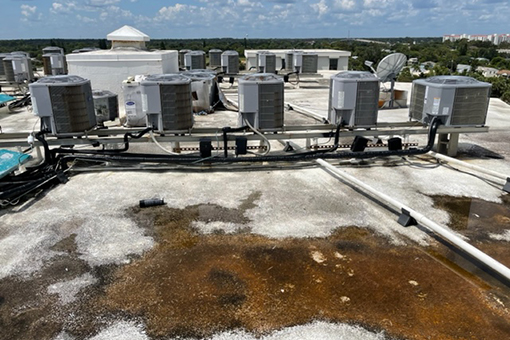 AC Units Up for Repairs on a Kissimmee Company's Rooftop