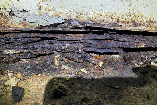 Rust and Burns Captured by a Kissimmee Structural Engineer While Doing Building Inspection
