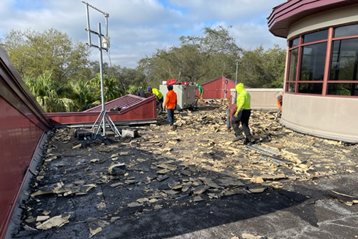 Ongoing Roof Repairs of a Kissimmee Company's Office Building